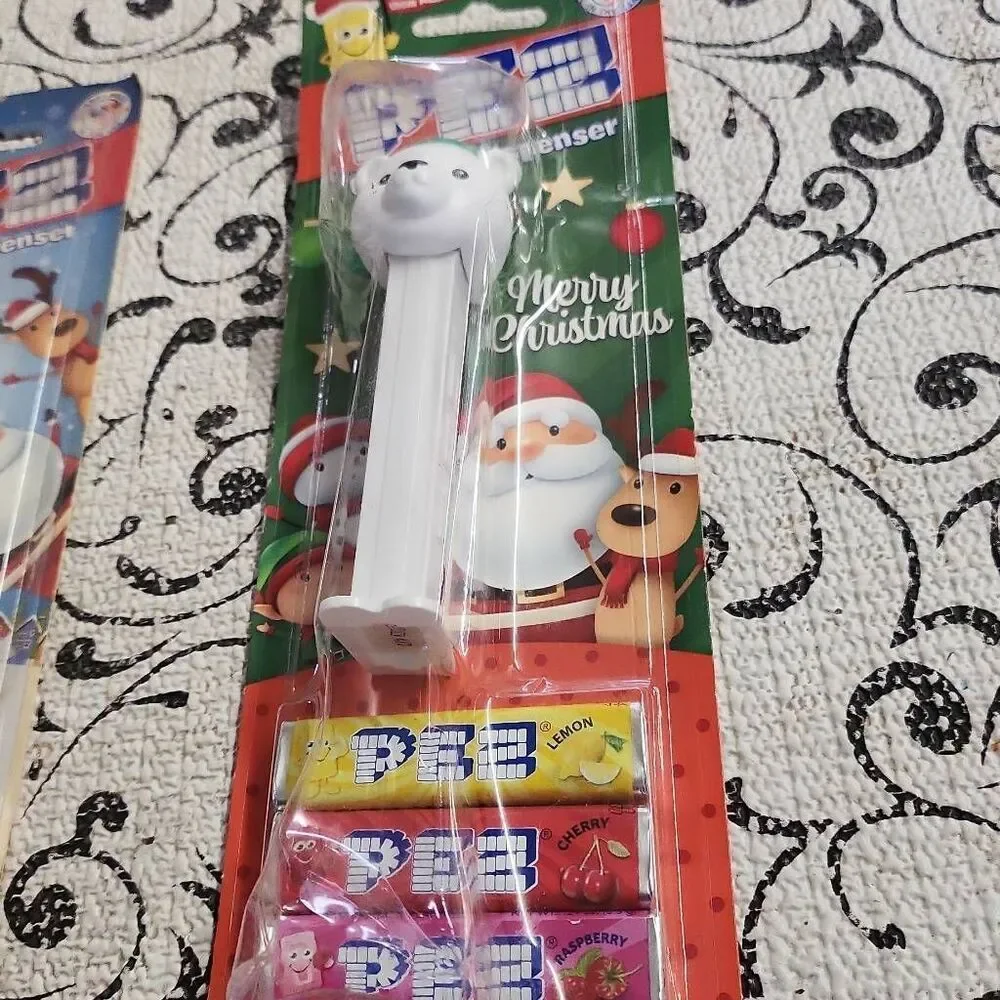 Set of Two Christmas Polar Bear Pez Dispensers